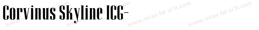 Corvinus Skyline ICG字体转换